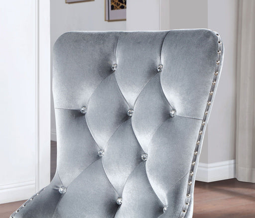 Adalia - Wingback Chair (Set of 2) - Silver / Dark Gray Sacramento Furniture Store Furniture store in Sacramento