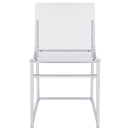 Acrylic - Dining Side Chair (Set of 2) - Clear And Chrome Sacramento Furniture Store Furniture store in Sacramento