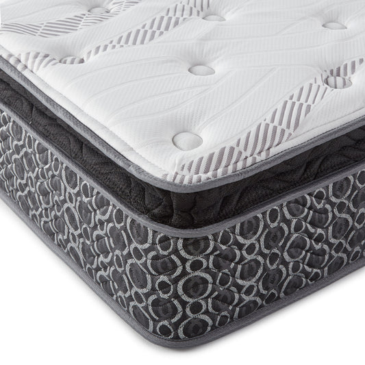 Hayes 11-inch Eastern King Pillow Top Memory Foam Hybrid Mattress