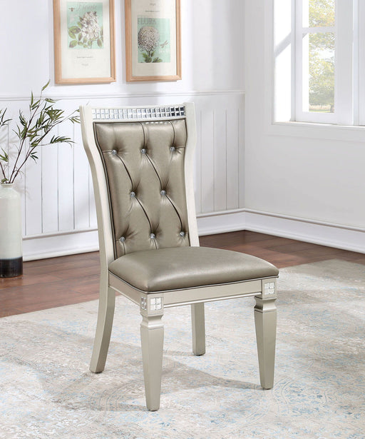 Adelina - Side Chair (Set of 2) - Champagne / Warm Gray Sacramento Furniture Store Furniture store in Sacramento