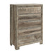 Callisie - Chest With 5 Drawers - Brown