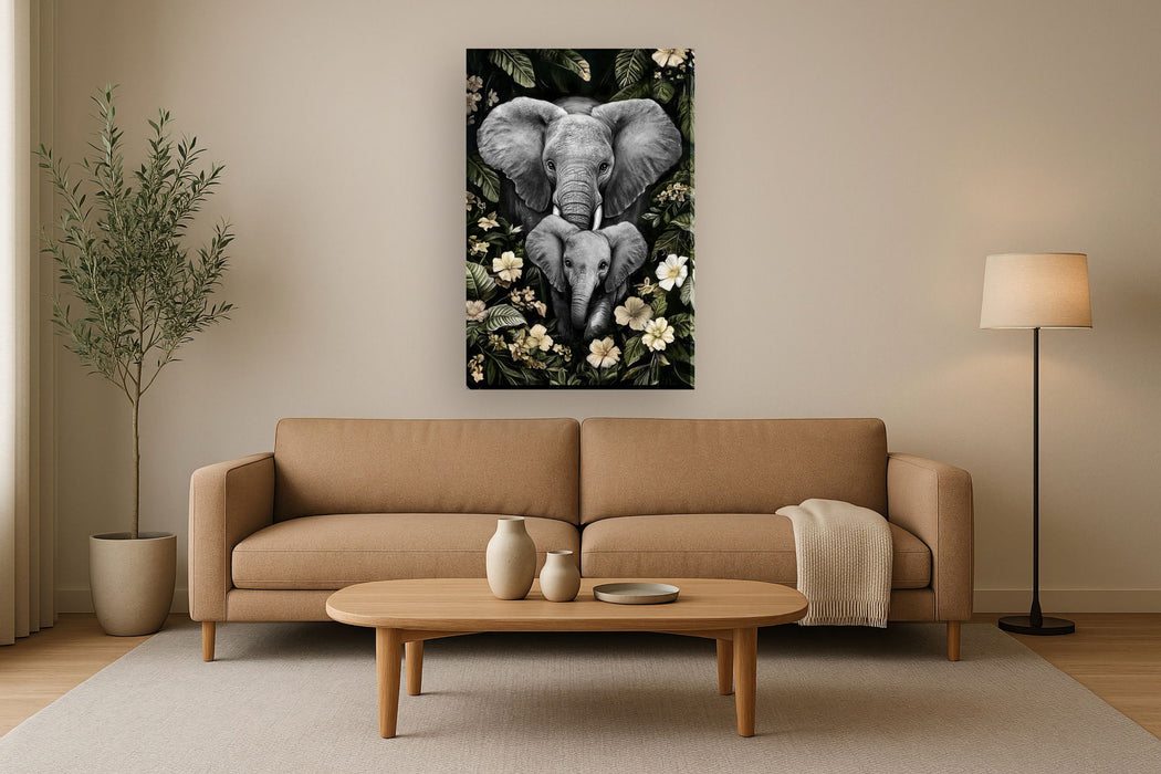 Gentle Giants Haven - 32" x 48" Framed Wall Art