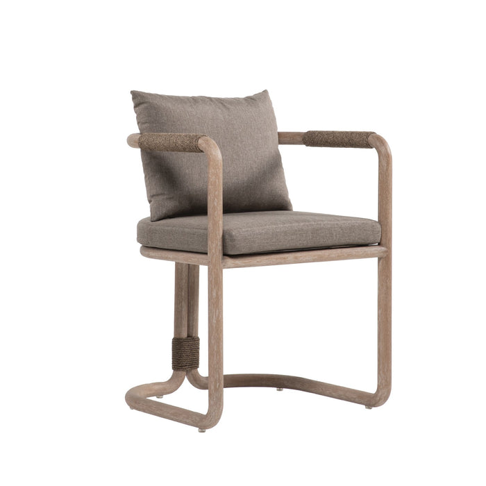Baja - Outdoor Armchair With Cushion - Brown Eucalyptus / Brown