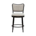 Baxter - Steel Frame Fabric Upholstered Swivel Counter Height Barstool