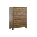 Rustic 5 Drawer Chest - Brown - Wood