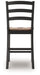 Wildenauer - Barstool (Set of 2) - Brown / Black