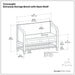Connaught - Entryway Storage Bench With Shelf - Chestnut
