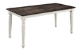Gathering Dining Table With Leaf - Brown / White