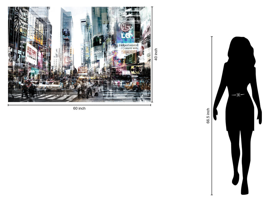 Tempered Glass With Foil - City Scape 2 - Dark Gray