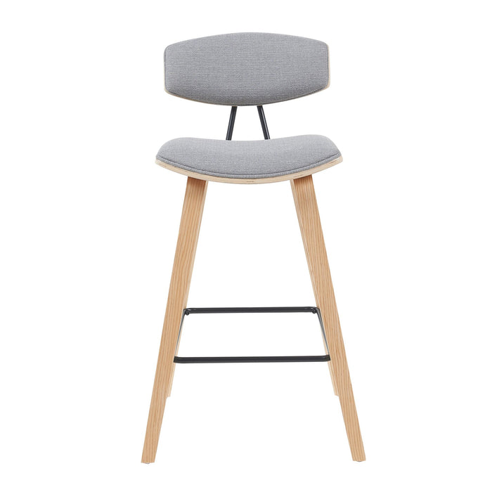Fox - Swivel Counter Height Stool - Light Brown