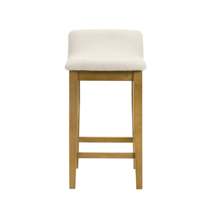 Annikah - Modern Transitional Wood Counter Height Kitchen Bar Stool