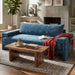 Upholstered 3 Seater Sofa With Wide Armrests