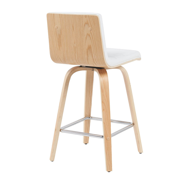 Vienna Modern Swivel Bar Height Stool - Thumbnail 5