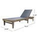 Summerland Chaise Lounge Dark Mesh Outdoor Seating - Dark Gray