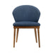Juno - Dining Side Chairs (Set of 2) - Blue / Walnut