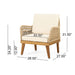 Outdoor Club Chair With Rope Weave Design - Teak