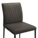 Meriam - Full Back Top Grain Leather Upholstered Metal Dining Chairs (Set of 2)