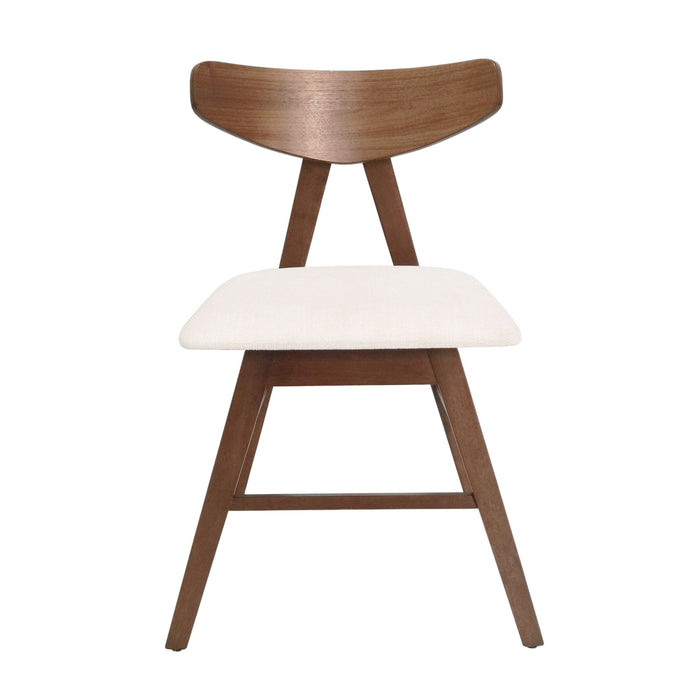 Vida - Dining Chair (Set of 2) With Upholstered Seats - Light Beige