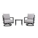 Outdoor Patio Furniture, Chat Set, Sunbrella Cushions And Side Table