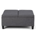Ellis - Coffee Table Storage Ottoman Contemporary Design