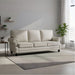 3 Seater Sofa With Nailhead Trim And Turned Legs For Living Room