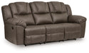 Lowilla - 2 Pc. - Reclining Sofa And Loveseat - Driftwood