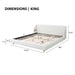 Modern Upholstered Bed Frame With Wingback Headboard