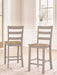 Harperfeld - Barstool (Set of 2) - Natural / Gray