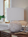 Vien - Terracotta Table Lamp - Distressed White