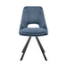 Lexi - Dining Room Accent Chair (Set of 4) - Blue Velvet / Black