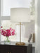 Gizeh - Glass Table Lamp - Clear / Gold Finish