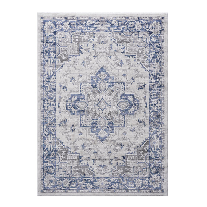 Marfi - 6' X 9' Oriental Area Rug - Blue / Gray