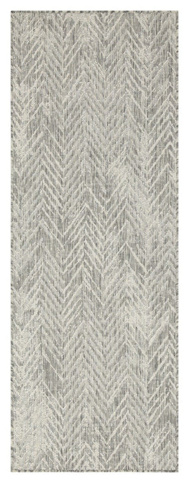 Sunshine - 5'3" X 7'3" Indoor, Outdoor Area Rug - Silver