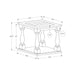 Accent Table, 2 Tier, Square, Traditional - Espresso
