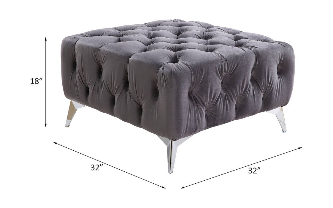 Wugtyx - Ottoman - Dark Grayvelvet