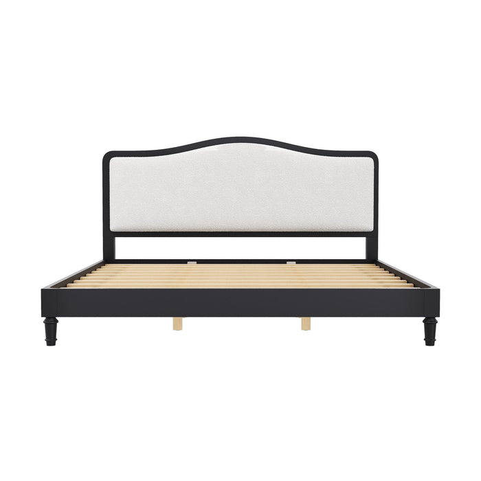 Platform Bed With Upholstered Headboard