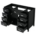 Bathroom Vanity Cabinet Only With 2 Soft Close Doors And 8 Drawers