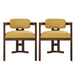 Stylish Indoor Upholstered Wood Dining Chair (Set of 2)