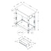Accent End Table, 2 Tier, Storage Drawer, Traditional Stylish Design