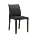 Velena - Full Back Top Grain Leather Upholstered Wood Dining Chairs (Set of 2) - Black