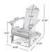 Aurascape - Outdoor Acacia Wood Foldable Adirondack Chair