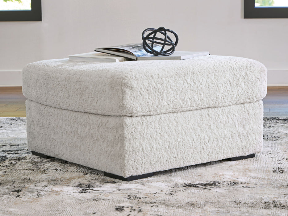 Cuddle Plush - Oversized Accent Ottoman - Arctic