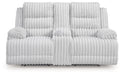 Rhines Falls - 2 Pc. - Power Reclining Sofa And Loveseat - Alloy