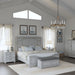 Queen Panel Bed - Gray - Wood