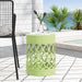 Outdoor Metal Large End Table, Modern Design