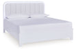 Jarlee - 4 Pc. - King Panel Bed, Dresser, Mirror And Nightstand - White