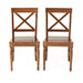 Dining Chair With X Shaped Back (Set of 2)