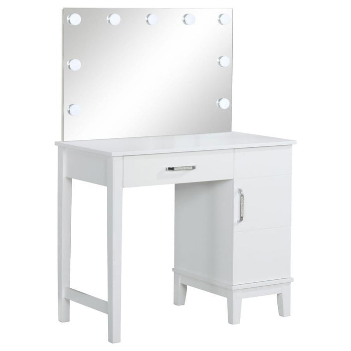 Elijah - Vanity Set With Led Lights - White And Dark Gray Sacramento Furniture Store Furniture store in Sacramento