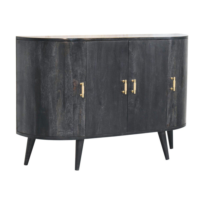T Bar Quad Cabinet - Ash Black