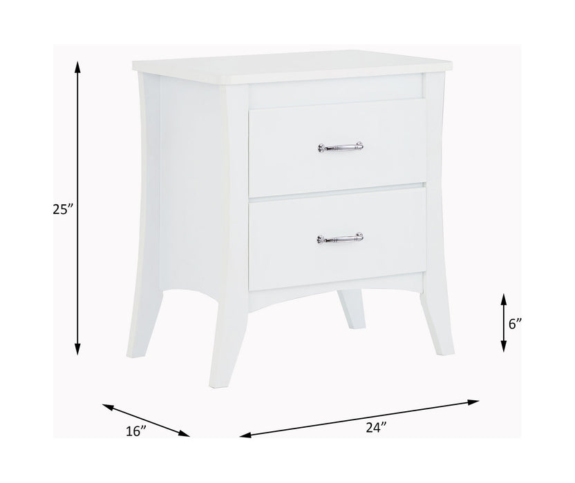 Babb - Accent Table - White